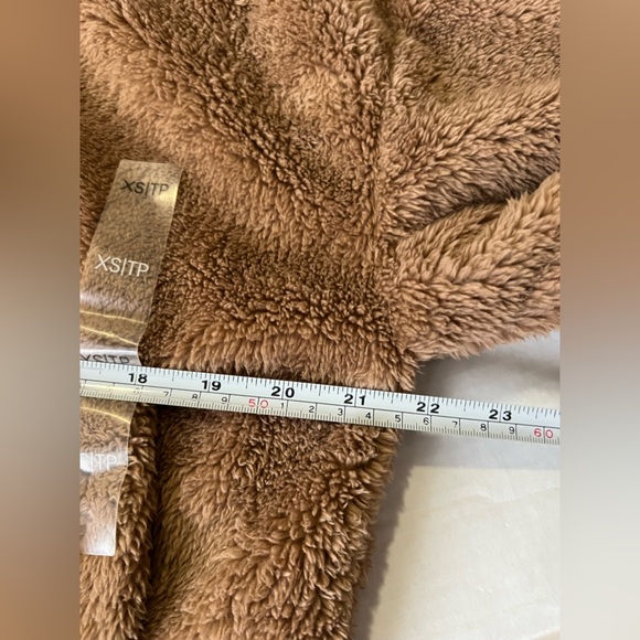 NWT  Calvin Klein Womens Faux Fur Teddy Jacket Size XS  Brown - Picture 7 of 10